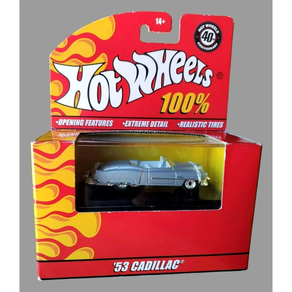 2008 100% Hot Wheels '53 CADILLAC ELDORADO CONVERTIBLE Silver 40Th. Anniversary